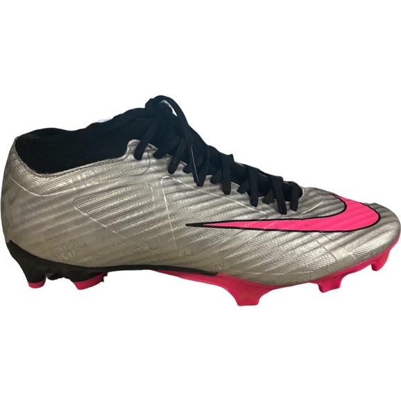 NIKE ZOOM MERCURIAL SUPERFLY 9 ACADEMY XXV FG/MG SILVER-PINK SZ 6.5 [FB8402-060]
